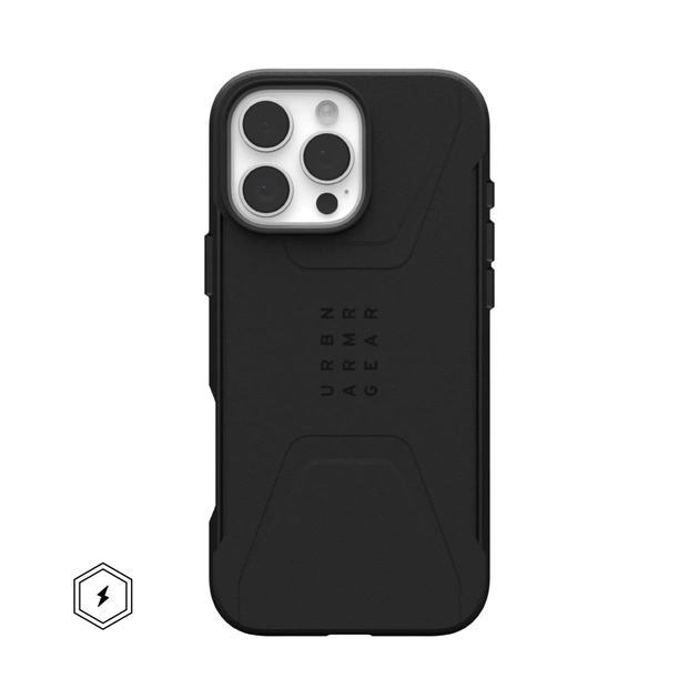 Чохол до мобільного телефона UAG iPhone 16 Pro Max Civilian Magsafe Black (114445114040) - зображення 1