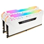 Модуль пам'яті для комп'ютера DDR4 32GB (2x16GB) 3200 MHz Vengeance RGB Pro White Corsair (CMW32GX4M2C3200C16W) - уменьшенное изображение 3