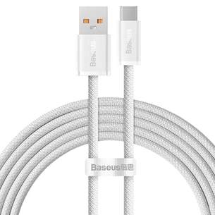 Дата кабель USB 2.0 AM to USB-C 2.0m 100W white Baseus (CALD000702) зображення 1
