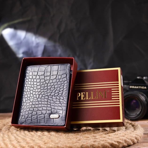 Портмоне Canpellini Из натуральной кожи Синее (21499) - изображение 10