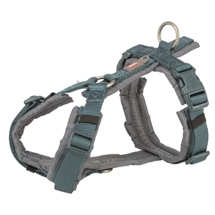 Шлея для собак Trixie Premium Трекінгова M-L 62-74 см 25 мм Синьо-сіра (4053032679047) зображення 1