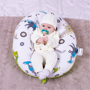 Подушка MirSon для вагітних та годування №8331 Print Line 17-0576 Dinosaur robot Бязь 30х170х20 см (2200006200567) зображення 1