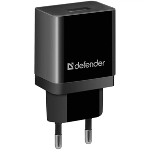 Зарядний пристрій Defender EPA-10 black, 1xUSB, 5V / 2.1A (83572) зображення 1