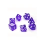 Набір кубиків для настільних ігор Games 7 Days Transparent 7 Dice Set - Dark purple (g7dtran08) - зменшене зображення 1