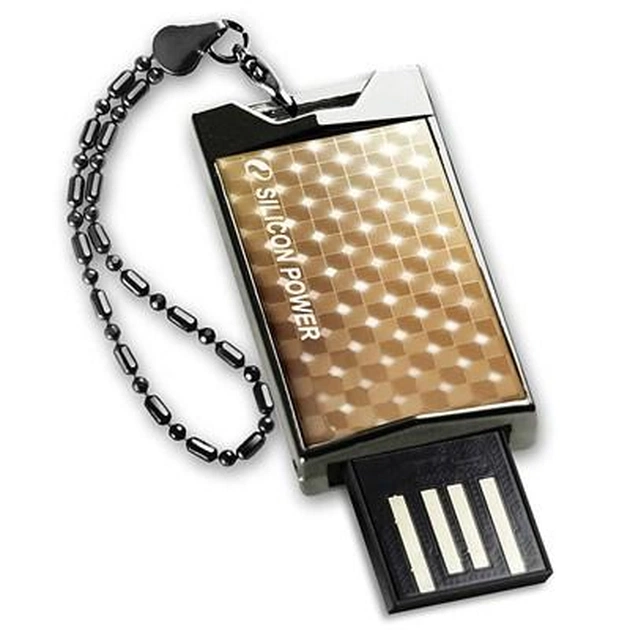 USB флеш накопичувач Silicon Power 8Gb 851 gold (SP008GBUF2851V1G) - зображення 1