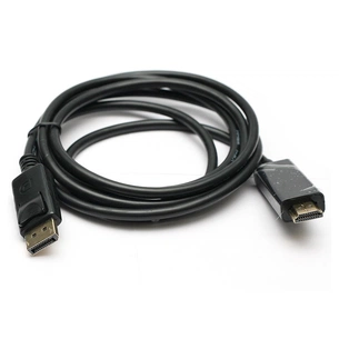 Кабель мультимедійний DisplayPort to HDMI 1.8m PowerPlant (KD00AS1237) зображення 1
