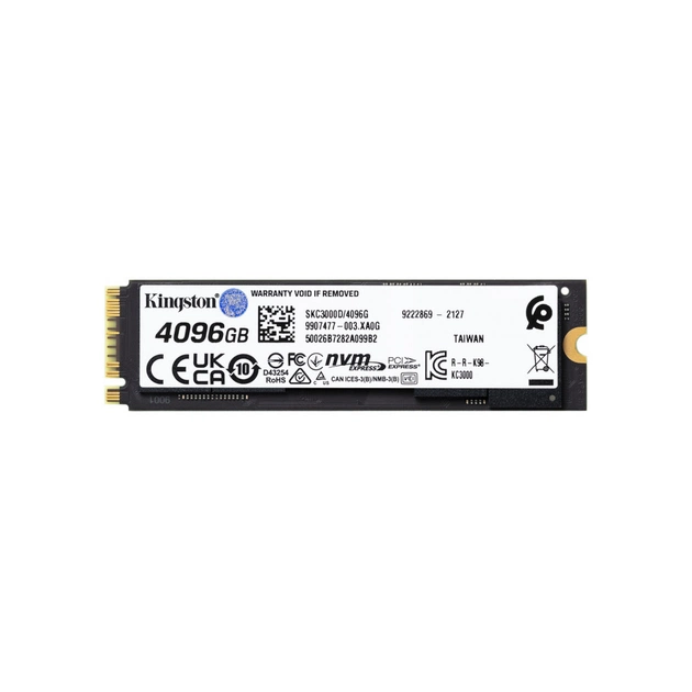 Накопичувач SSD M.2 2280 4TB Kingston (SKC3000D/4096G) - picture 3