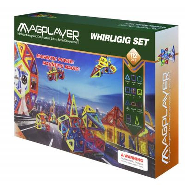 Конструктор Magplayer Набір 112 ел. (MPB-112) - зображення 1