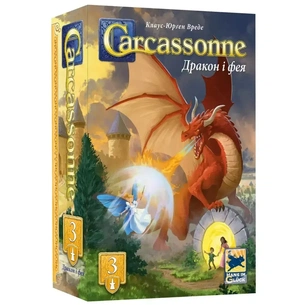 Настільна гра Feelindigo Каркасон: Дракон та Фея (Carcassonne: The Princess and the Dragon) (укр.) доповнення (FI25068) зображення 1