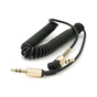 Кабель мультимедійний 3.5mm M to 3.5mm M 1.5m 90° corner black Voltronic (YT-AUXSGJ(M)/(M)-1.5-B) - зменшене зображення 1