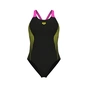 Купальник Arena Openings Swimsuit V Back Lb 008063-590 чорно-салатовий 36 (3468337424123) - зменшене зображення 3