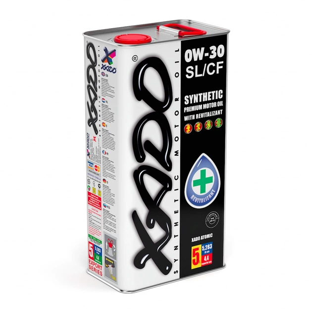 Моторна олива Xado 0W-30 SL/CF 5л (XA 20301) - зображення 1
