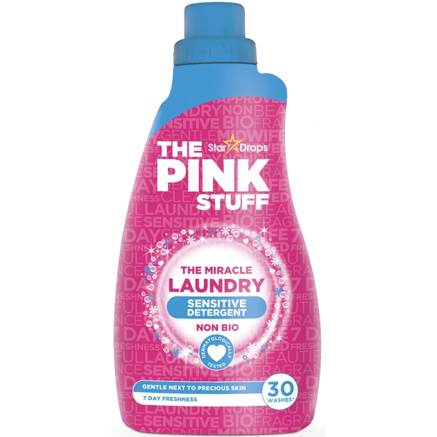 Гель для прання The Pink Stuff Sensitive Non Bio 960 мл (5060033820841) - зображення 1