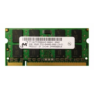 Модуль пам'яті для ноутбука SoDIMM DDR2 2GB 800 MHz Micron (MT16HTF25664HZ-800H1_) зображення 1