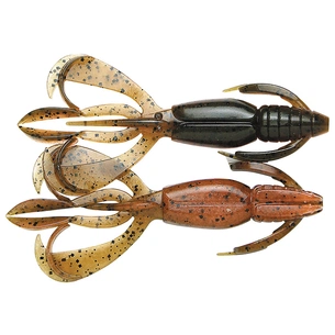 Силікон рибальський Keitech Crazy Flapper 2.4" (10 шт/уп) к438 green pumpkin fire (1551.14.32) зображення 1