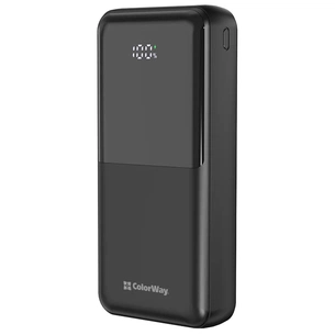 Батарея универсальная ColorWay 20 000 mAh DigiPower PD/22.5W, QC/4.0, Black (CW-PB200LP01BK) изображение 1