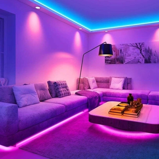 Світлодіодна стрічка Eurolamp Smart (LED/SET-5M/RGB) - зображення 4