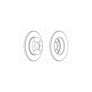Гальмівний диск FERODO DDF988 зображення 1