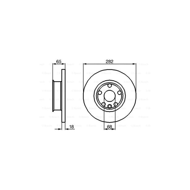 Гальмівний диск Bosch 0 986 478 613 - picture 5
