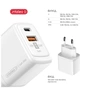 Зарядний пристрій Intaleo 30W GAN USB-C PD+USB-A QC 3.0 white (1283126578274) - зменшене зображення 3