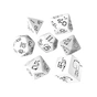 Набір кубиків для настільних ігор Q-Workshop Bright Llama Dice Set (White black) (SLLA02) - зменшене зображення 1