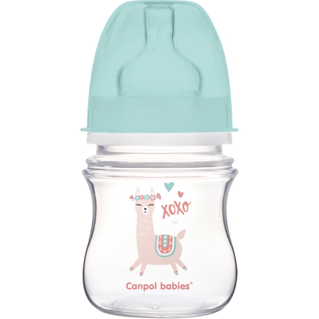 Бутылочка для кормления Canpol babies EasyStart - Toys с широким отверстием 120 мл (35/220_gre) - изображение 1