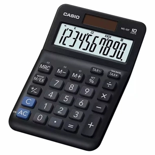 Калькулятор Casio MS-10F-WA-EP, чорний (CALC-CAS-MS-10F-WA-E) зображення 1