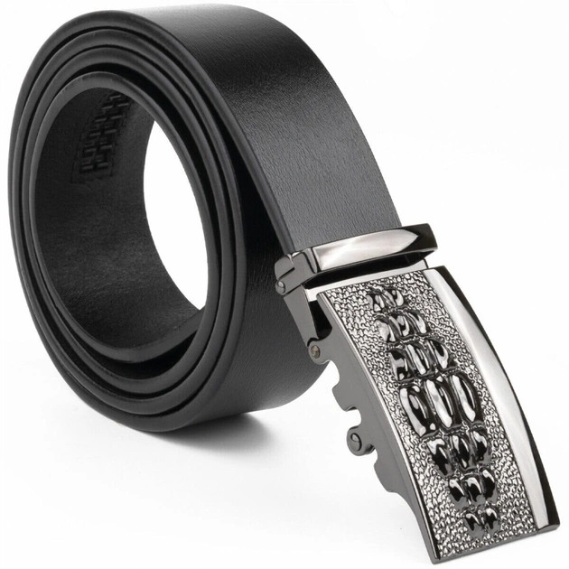 Ремінь Vintage Чоловічий з пряжкою автомат Чорний (20300) - зображення 6