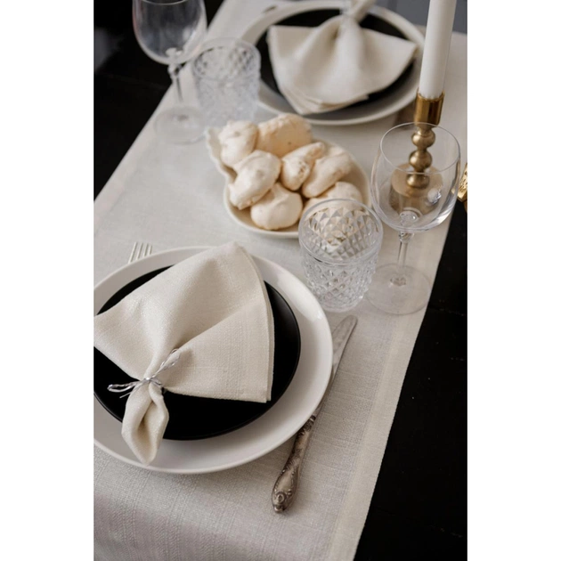 Доріжка на стіл Прованс Перлина White 40х180 см (037581) - picture 10