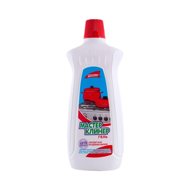 Рідина для чищення кухні San Clean Майстер Клінер гель для плит 1000 г (4820003542095) - picture 1