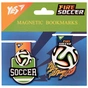Закладки для книг Yes магнітні Football, 2шт (708111) - зменшене зображення 2