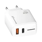 Зарядное устройство Grand-X GaN 1xUSB-C + 1xUSB QC3.0 45W white (CH-460W) - уменьшенное изображение 3