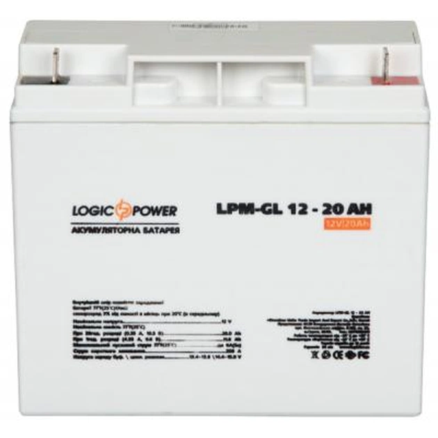 Батарея до ДБЖ LogicPower LPM-GL 12В 20Ач (5214) - зображення 1