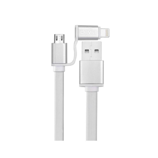 Дата кабель USB 2.0 AM to Lightning + Micro 5P 1.0m Patron (CAB-PN-LIGHT-MIC-1M) - изображение 1