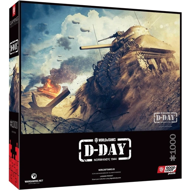 Пазл GoodLoot World of Tanks D-DAY 1000 ел. (5908305247524) - picture 3