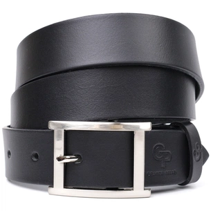 Ремінь Grande Pelle Брючний з натуральної шкіри Чорний (11689) зображення 1