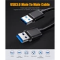Дата кабель USB 3.0 AM/AM 2.0m 5Gbps black Essager (EXCAA-YTD01) - уменьшенное изображение 2