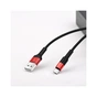 Дата кабель USB 2.0 AM to USB-C 1.0m 2A 18W nylon X26 black+red HOCO (6957531080251) - зменшене зображення 4
