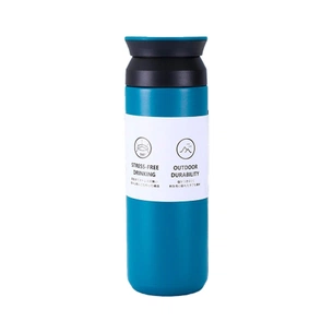 Термос Merlion Travel Tumbler 350 мл, подвійна кришка, синій (SUS-304-350Blue) зображення 1