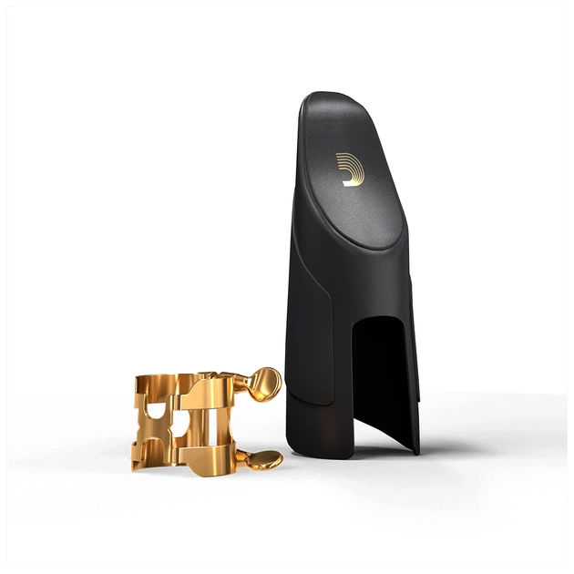 Лигатура для кларнета D'Addario H-Ligature & Cap For Bb Clarinet Gold-Plated (HCL1G) - изображение 1