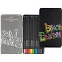 Карандаши цветные Faber-Castell Black Edition tincolour pencils, тригранні, чорне дерево, 12 кольорів (116413) (32087) - уменьшенное изображение 4