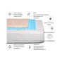 Наматрацник MirSon Royal Pearl тенсел (Modal) Waterproof Aloe Vera 319/3 120x190 см (2200000377890) - зменшене зображення 2