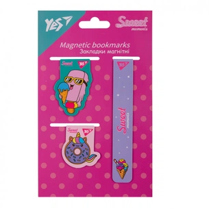 Закладки для книг Yes магнітні Sweet Cream 3 шт (708351) зображення 1
