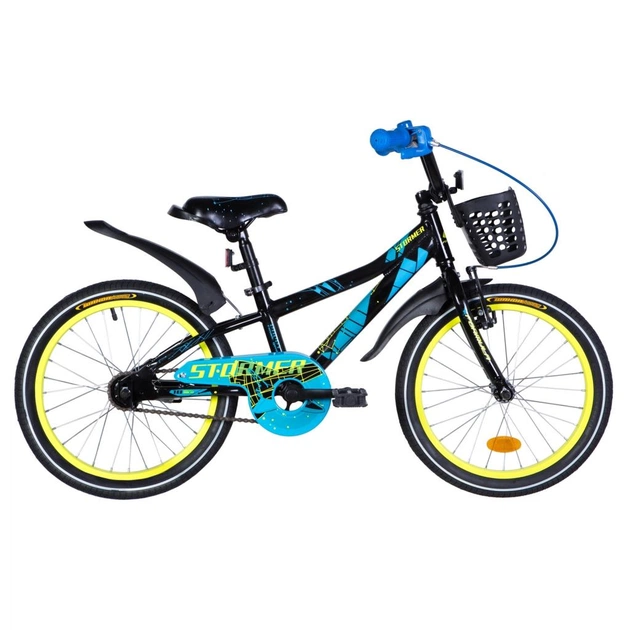 Велосипед Formula 20" STORMER рама-10" 2021 Black/Blue/Yellow (OPS-FRK-20-154) - изображение 1