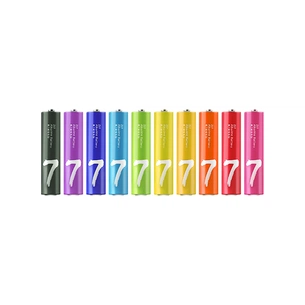 Батарейка CUKTECH AAA rainbow alkaline battery plastic case * 10 (CUKAAB07CNMX) зображення 1