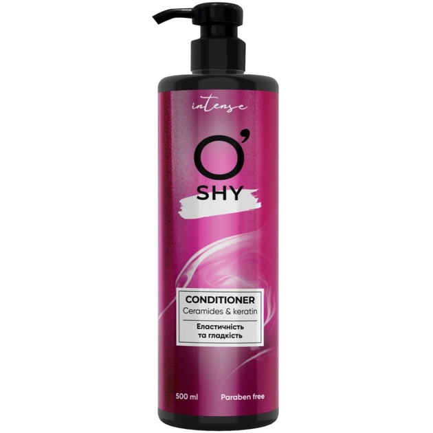 Кондиционер для волос O'Shy Intense Ceramides & Keratin Эластичность и гладкость 500 мл (4820263232910) - изображение 1