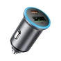 Зарядний пристрій Acefast 1xUSB-C PD65W + 1xUSB black (6974316284963) - зменшене зображення 1
