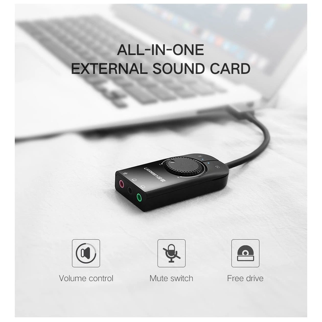 Звукова плата Ugreen CM129 black (40964) - picture 3