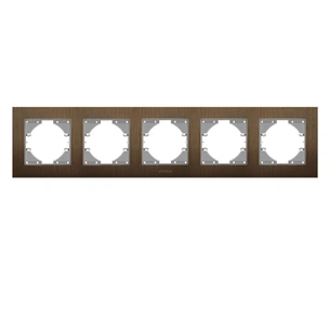 Рамка Videx BINERA шоколадний алюміній 5 поста (VF-BNFRA5H-CH) изображение 1