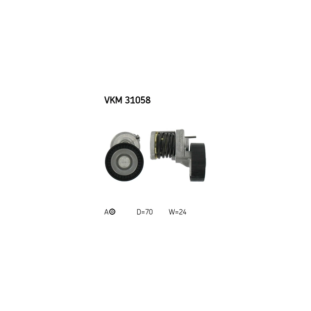 Натягувач ременя з роликом SKF VKM 31058 - зображення 1
